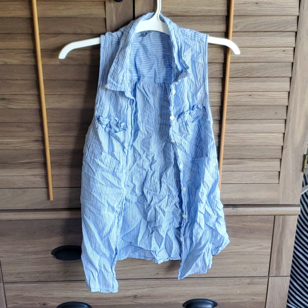 Aerie striped vest tank top blouse